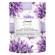 Saboo 泡沫沐浴粉 LAVENDER 薰衣草 200g 含有荷荷巴油 甜杏仁油和維生素E, 1包