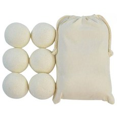 IHYUN 防皺紐西蘭羊毛收納袋 + 羊毛烘衣球 6入組, 白色, 1套