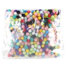 Uniart 亮粉毛球 10mm, 1個, 混合顏色