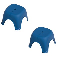 Block Mart 現代浴室椅 2入, 藍色