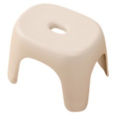 Block Mart 粉彩簡約浴室椅, 奶油色