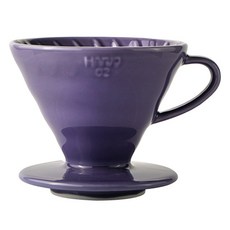 HARIO 好璃奧 V60 陶瓷咖啡濾杯 02 紫色 VDC-02-PU-KEX 1~4人用, 1個, 單品