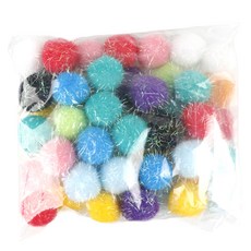 Uniart 閃亮毛球 40mm, 1個, 混合顏色