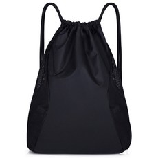 마켓감성 농구 졸라매는 끈 가방, 블랙, 1개