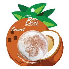 Saboo 台灣公司貨 泡泡沐浴球 COCONUT 椰子, 150g, 1顆