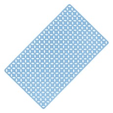 Block Mart Clover 浴室防滑墊 70 x 40.5 cm, 1個, 藍色