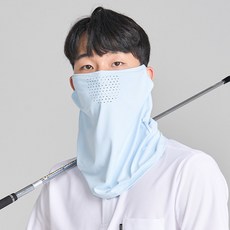 3D立體涼感網布運動面罩 SM-02 3入組, 天藍色