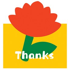 Maket Gamseong 花卉圖案可愛卡片, 感謝, 20個