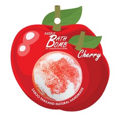 Saboo 台灣公司貨 泡泡沐浴球 CHERRY 櫻桃, 150g, 1顆