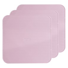特大號矽膠電磁爐保護墊, 粉紅色, 3個