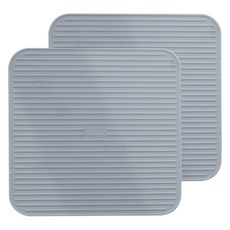 特大號矽膠電磁爐保護墊, 灰色, 2個