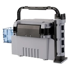 Silvercast 釣魚工具箱 小型 + 釣竿架 + 多功能可折疊支架, 1套, 灰色
