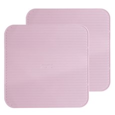 特大號矽膠電磁爐保護墊, 粉紅色, 2個