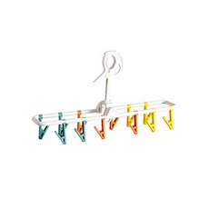 접이식 빨래 건조 클립, 화이트, 1개