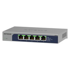 NETGEAR 5埠多功能Gigabit 2.5G乙太網路非網管型交換器, MS105