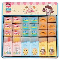 Majica Market Gamsung系列文具橡皮擦 36入, 點心, 1個