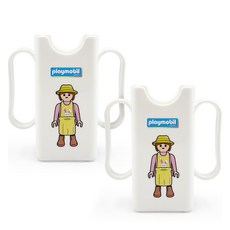 Playmobil 摩比人 幼兒用迷你包裝杯架, 白色(園丁), 2個