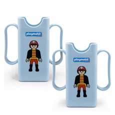 Playmobil 幼兒用迷你包裝杯架, 藍色(海盜), 2個