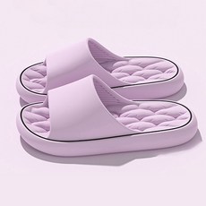 홈플로우 호텔 느낌 패셔너블 세련된 남여공용 슬리퍼, 퍼플, 1개