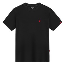 BEVERLY HILLS POLO CLUB 比佛利保羅 男女通用 涼感 透氣 Ice Cool-ever 小標誌 短袖 T恤 CPW0T05, 黑色
