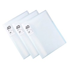 Allode Archive Test A4文件夾 20p 基本款 TYPE07, 白色, 3個