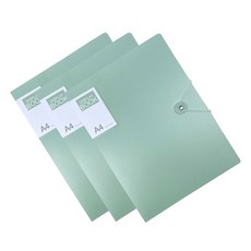 Allode ARCHIVE TEST A4文件夾 40頁 按扣式 TYPE03, 綠色, 3個