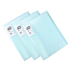 Allode Archive Test A4檔案夾 60p 基本款 TYPE05, 綠色, 3個