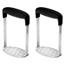 Casabeni 304不鏽鋼寬版馬鈴薯壓泥器, 2個