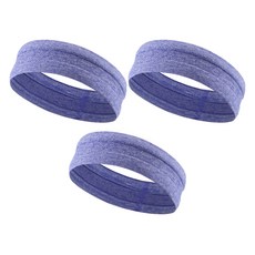 G&Y 麻花防滑透氣運動髮帶, 紫色