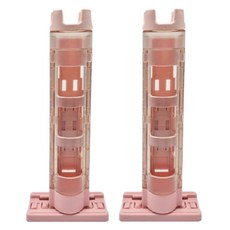 Silvercast 釣具箱 3層滑動式釣竿架, 粉紅色(RH-L2PK), 2個