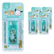 三麗鷗迷你修正帶 帕恰狗, 5個, 薄荷