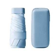 수스다 이츠굿텐 햇빛차단 미니 6단 암막 경량 우산 양산 + 파우치 세트