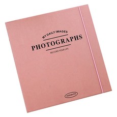 만들하비 띠부띠부씰 포카 포토 카드 전용 바인더 고급형 앨범 23, 핑크, 1개, 25매