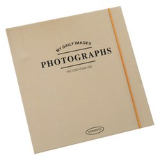 Mandeul Hobby 可撕貼紙 小卡 照片卡專用活頁夾 高級款相簿 12, 1個, 黃色, 25張