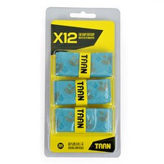 TAAN 泰昂 羽球握把優質壓花 X-12 3p, 1個, 藍色