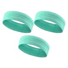 지앤와이 멜란지 미끄럼방지 통기성 스포츠 헤어밴드, 민트, 3개