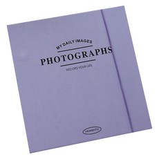 만들하비 띠부띠부씰 포카 포토 카드 전용 바인더 고급형 앨범 20, 퍼플, 1개, 25매