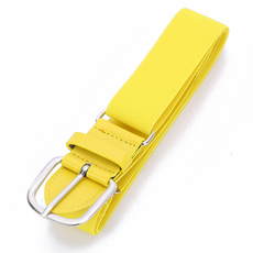 微笑 伸縮長度可調棒球腰帶, 1個, 黃色