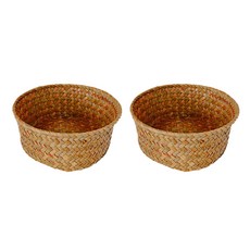 Marketfio 家居藤編多功能收納雜物置物籃, 2個, 類型2