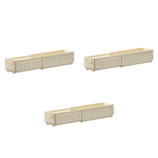 廚具專家 長度可調式間隙多用途托盤 3p, 淺褐色, 3個