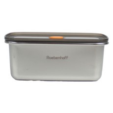 Roebenhoff 微波爐不鏽鋼密封容器 長方形 1L, 1個, 1入