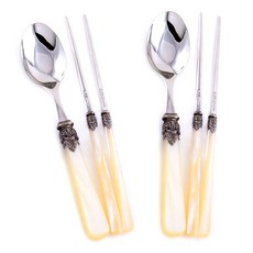 EME 拿破崙韓式餐具, Ivory, 湯匙 2入+筷子 2入, 1組