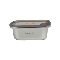 Roebenhoff 微波爐不銹鋼密封容器方形 500ml 13.8 x 13.8 x 5.5cm, 1個, 1個