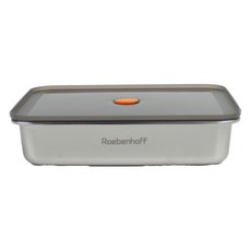 Roebenhoff 微波爐不鏽鋼密封容器 長方形 1.6L, 1個, 1個, 單品
