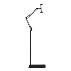 위니즈 태블릿 스마트폰 관절형 스탠드 거치대 175cm, 블랙, WZTSH014B, 1개