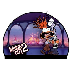 Iknowk 書桌裝飾 腦筋急轉彎2 立體磁鐵, 焦焦&驚驚