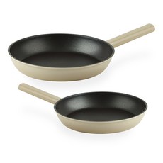 interCOOK 電磁爐適用Sense平底鍋2件組, 米色, 平底鍋 28cm+平底鍋 20cm, 1套