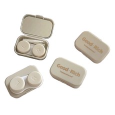 피어니스트 리치 콘텍트 렌즈 케이스, 화이트, 4개