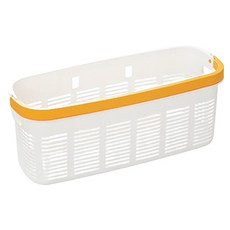 ABM 掛式提把寬版收納籃, 1個, 白色