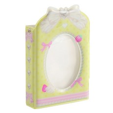 만들하비 폴라로이드 카드 앨범 포토 바인더 다이어리, 옐로우화이트리본, 20매